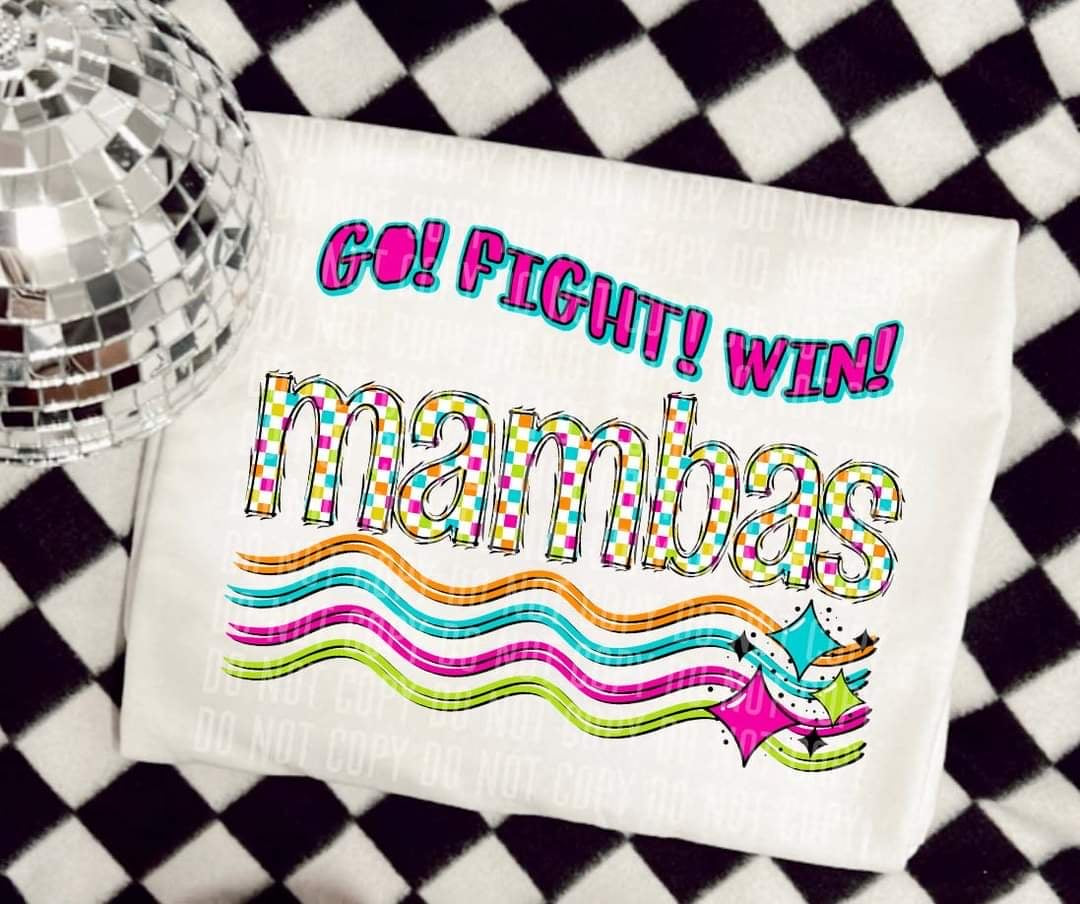 Go Fight Win mambas (CC) 44608 DTF TRANSFER