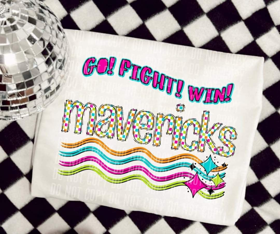 Go Fight Win mavericks (CC) 44604 DTF TRANSFER