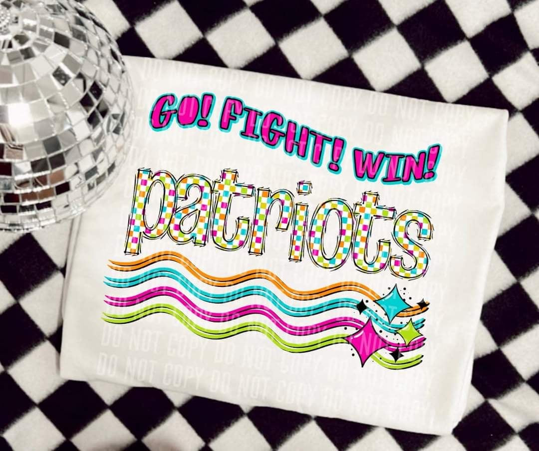 Go Fight Win patriots (CC) 44597 DTF TRANSFER