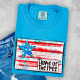 Home of the free flag 32267 DTF transfer