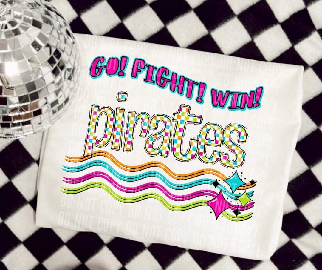 Go Fight Win pirates (CC) 44595 DTF TRANSFER