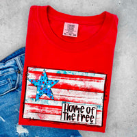 Home of the free flag 32267 DTF transfer