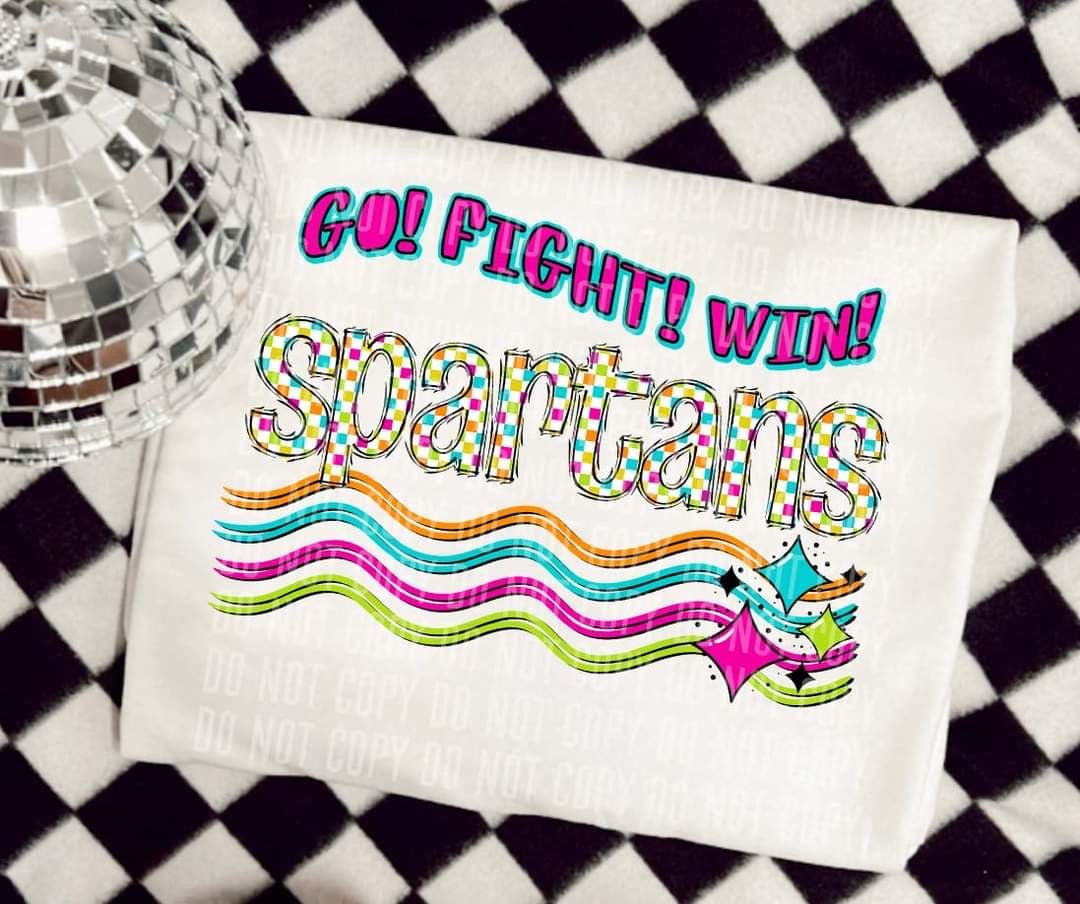 Go Fight Win Spartans (CC) 44583 DTF TRANSFER