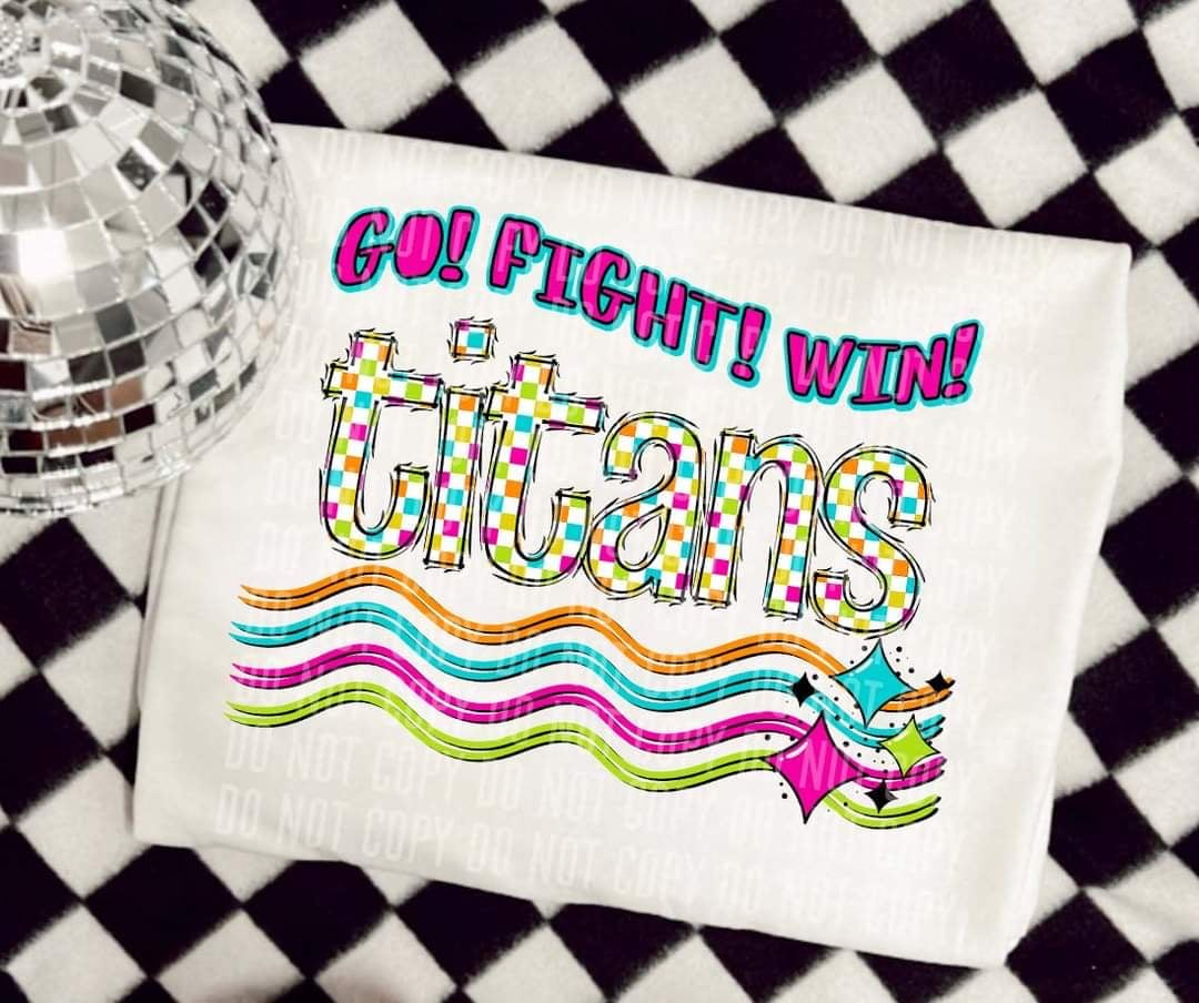 Go Fight Win titans (CC) 44580 DTF TRANSFER
