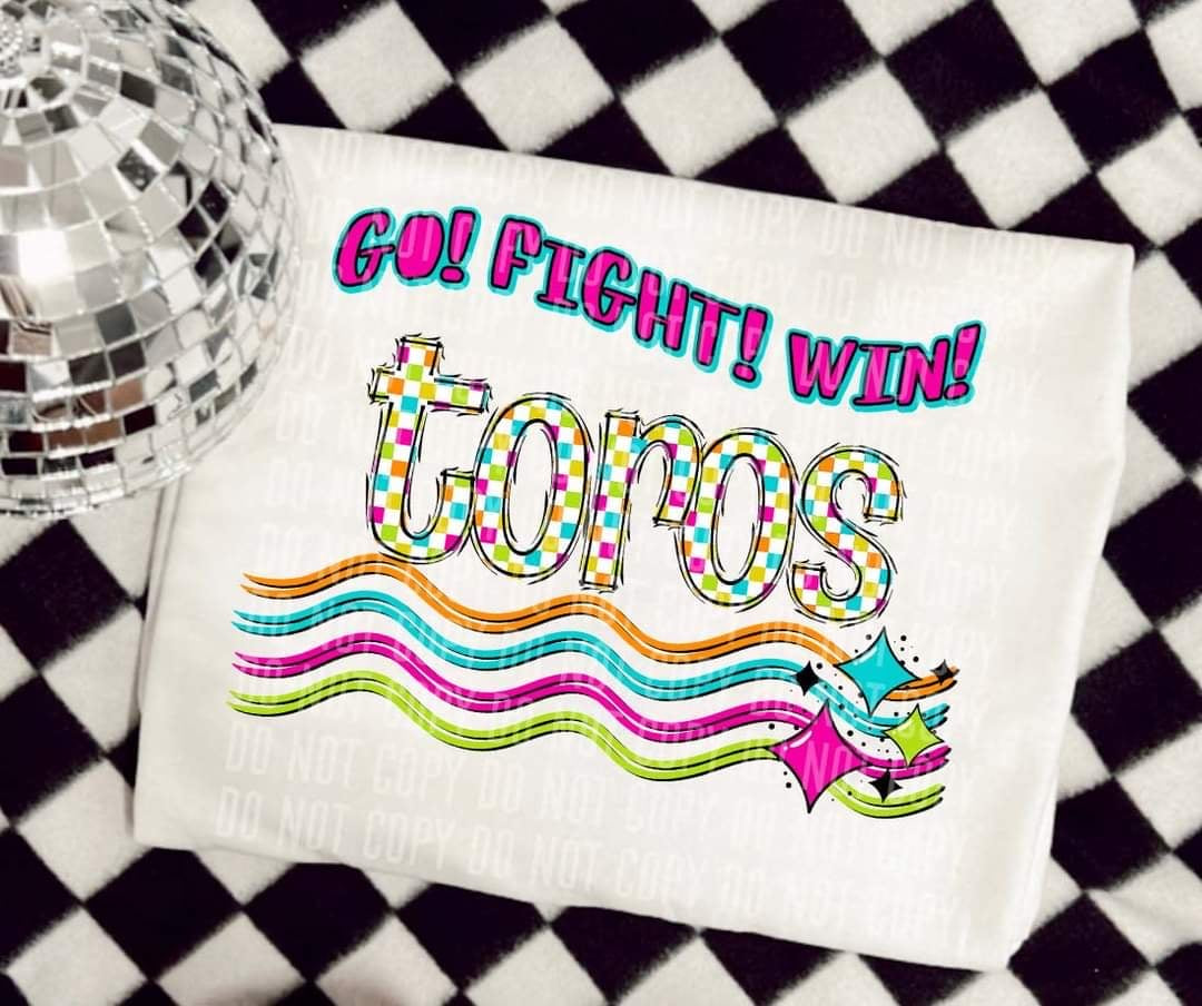 Go Fight Win Toros (CC) 44578 DTF TRANSFER