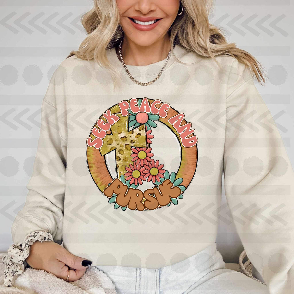 Seek peace FRONT PRINT DTF TRANSFER