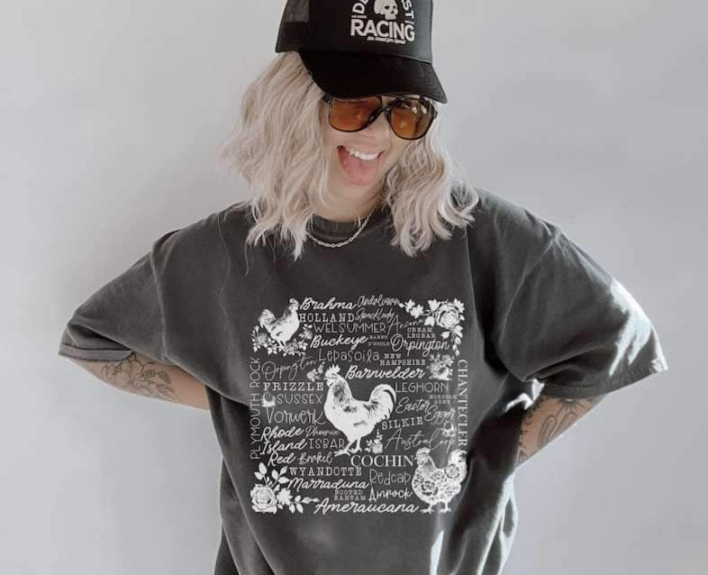 Chicken subway WHITE 23125 DTF transfer