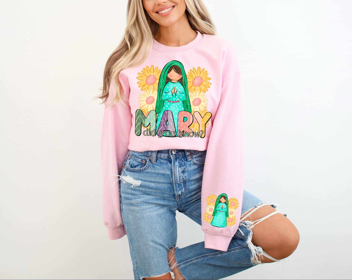 Mary did you know exclusive FRONT ONLY 64738 DTF transfer