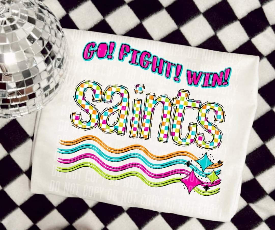 Go Fight Win saints (CC) 44570 DTF TRANSFER