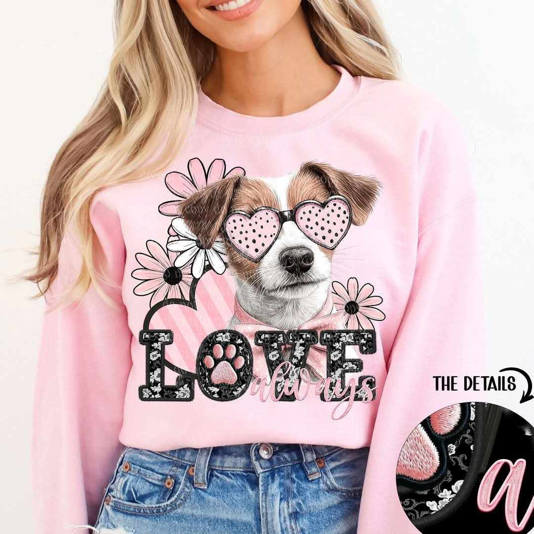 Love always jack Russel (TTD) 80780 DTF transfer