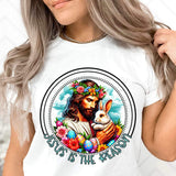 Jesus is the reason jesus and bunny exclusive 23144 DTF transfer