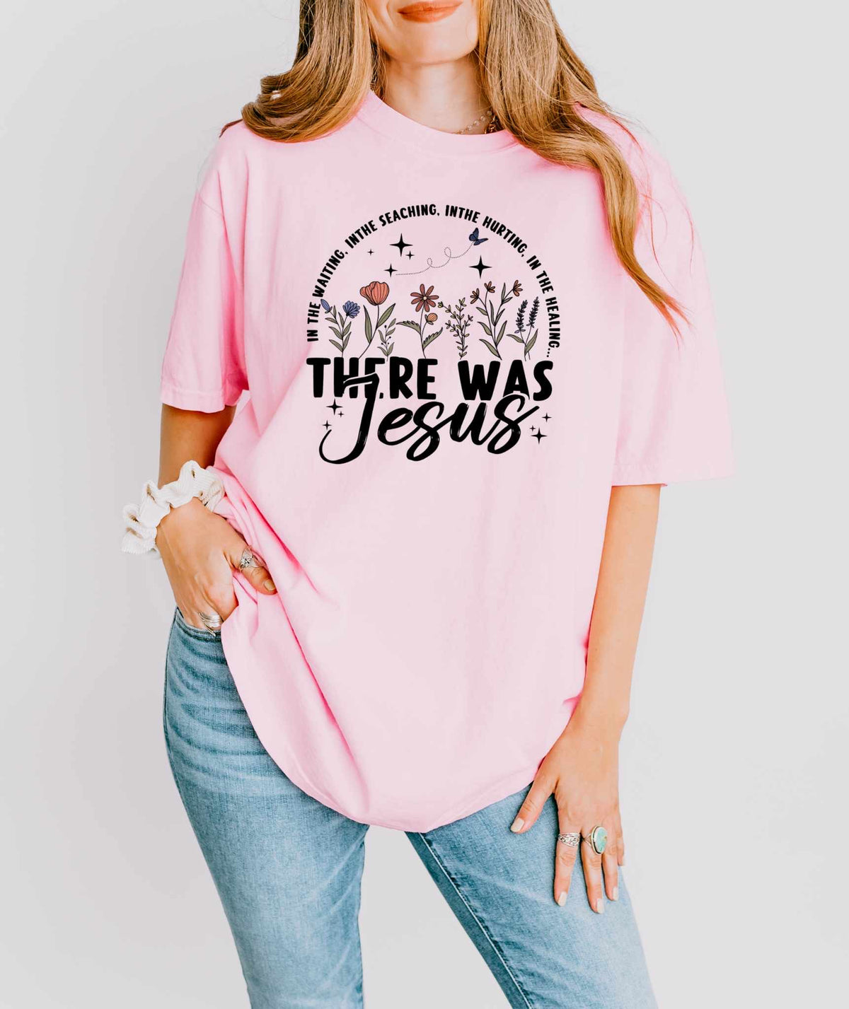 There was jesus flowers 32329 DTF transfer