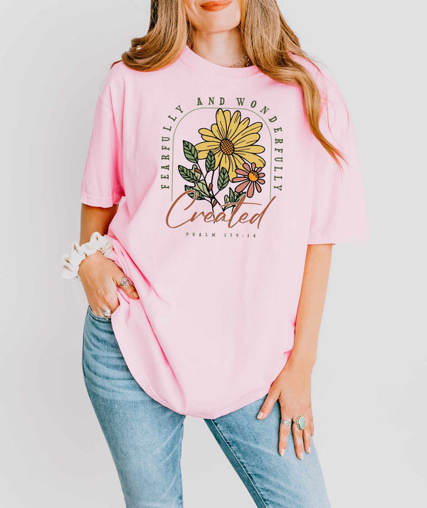 Fearfully and wonderfully made flower 32326 DTF transfer