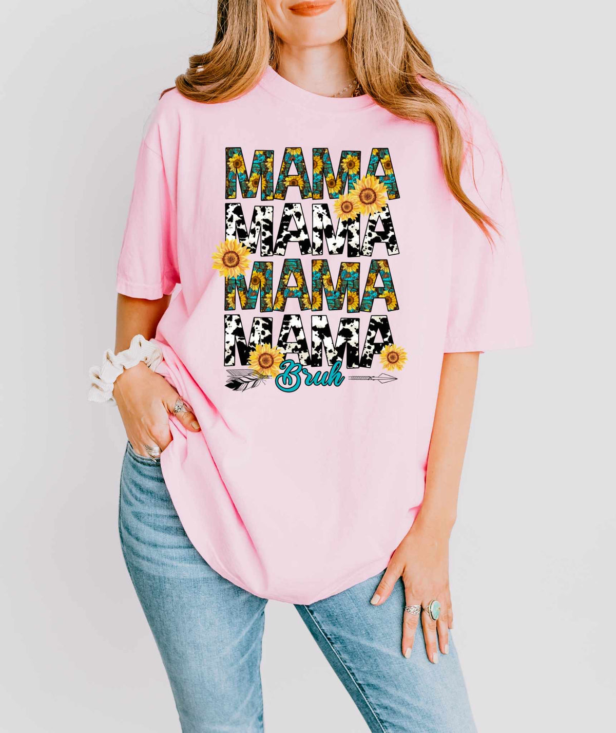 Mama stacked sunflowers 32335 DTF transfer