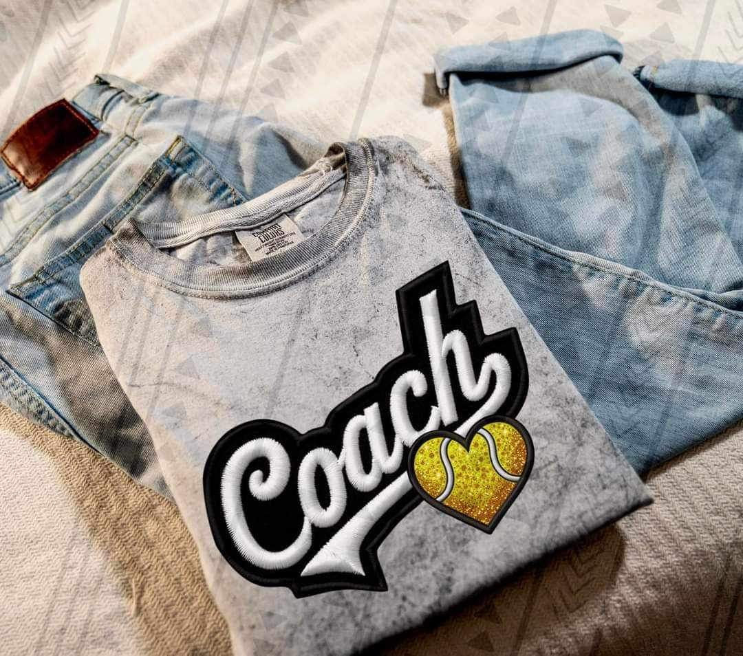 Coach tennis heart 23155 DTF transfer