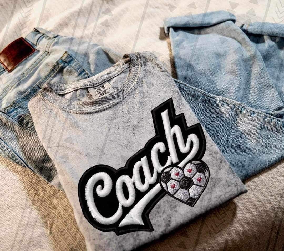Coach soccer heart 23154 DTF transfer