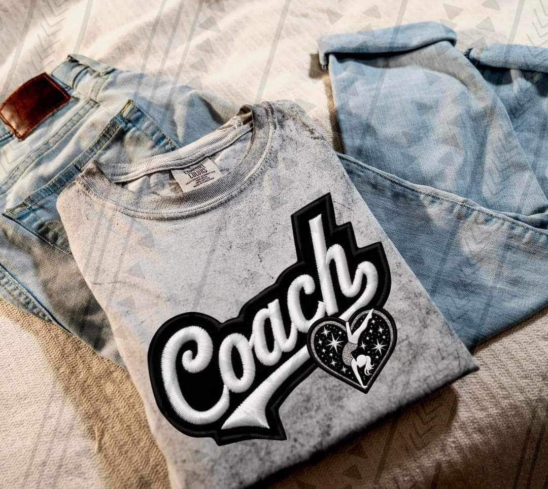 Coach gymnastics heart 23152 DTF transfer