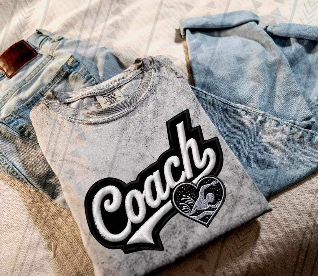 Coach Swim heart 23147 DTF transfer