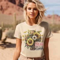 Grow where you are planted cross with sunflowers (SSD) 23169 DTF transfer