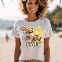 Trashy tan line weather raccoon (SSD) 23167 DTF transfer