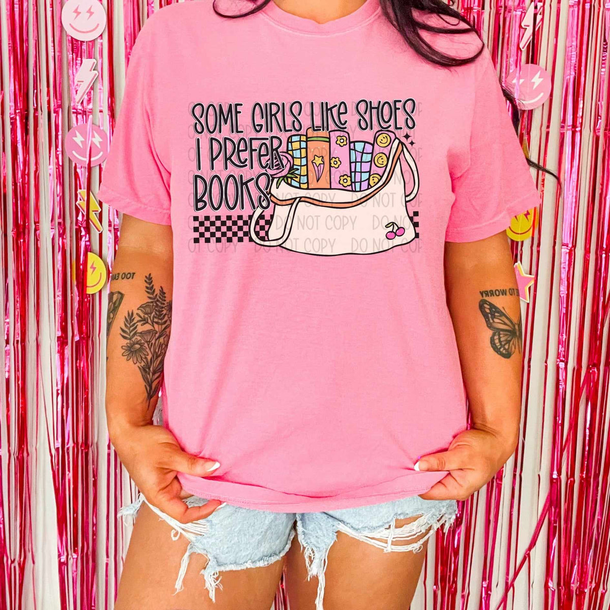Some girls like shoes I prefer books (SWD) 44970 DTF transfer