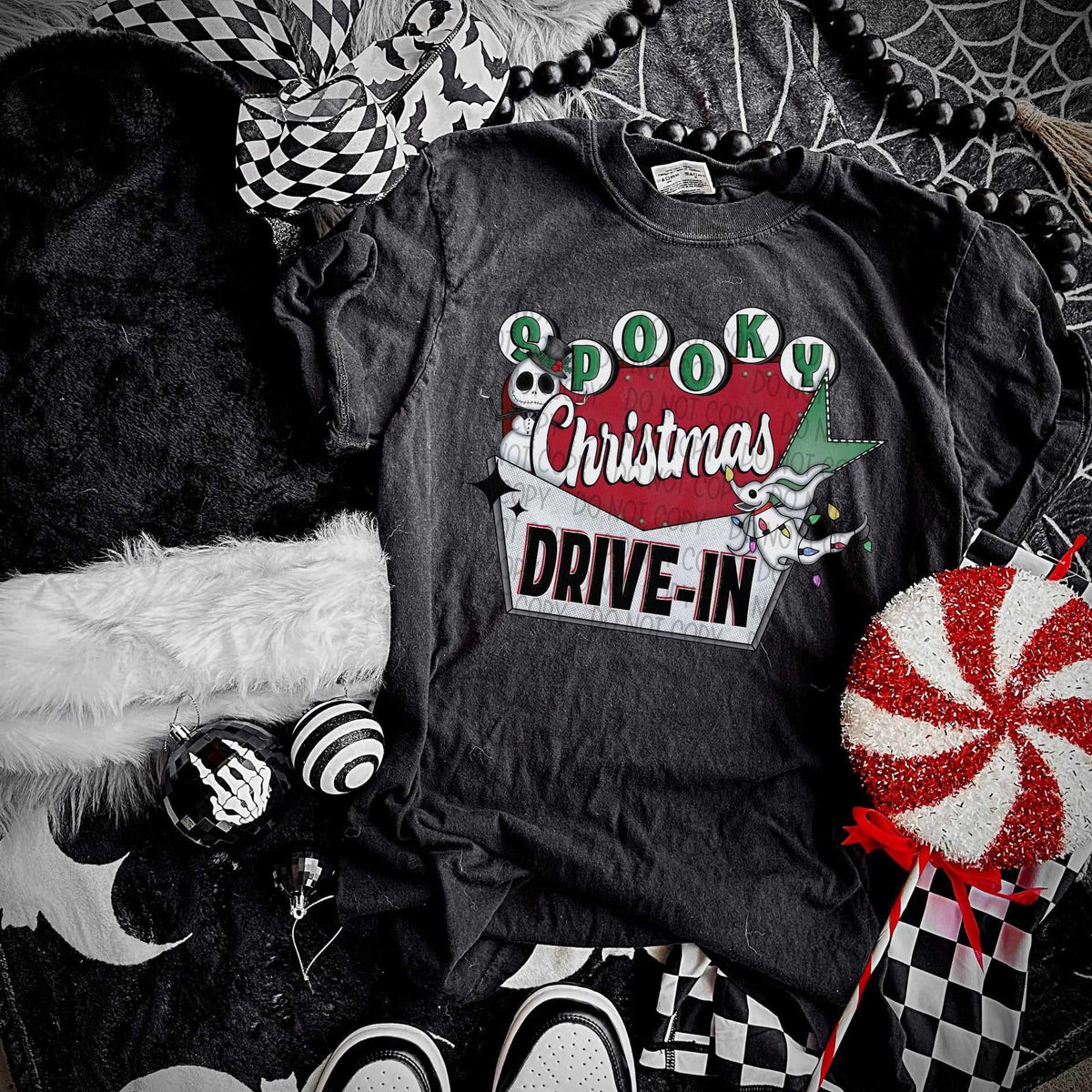 Spooky Christmas drive in (SWD) 44976 DTF transfer