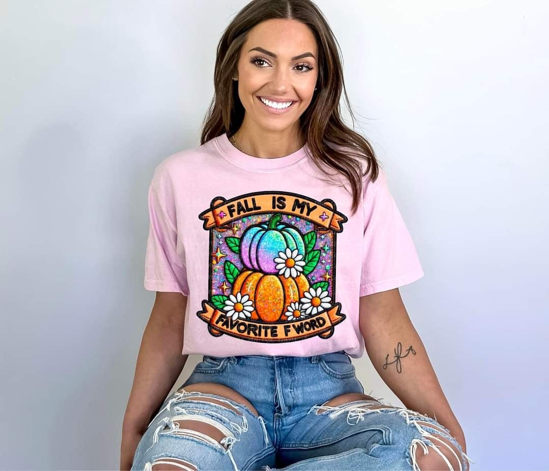 Fall is my favorite f word pastel pumpkin (C’s) 44985 DTF transfer