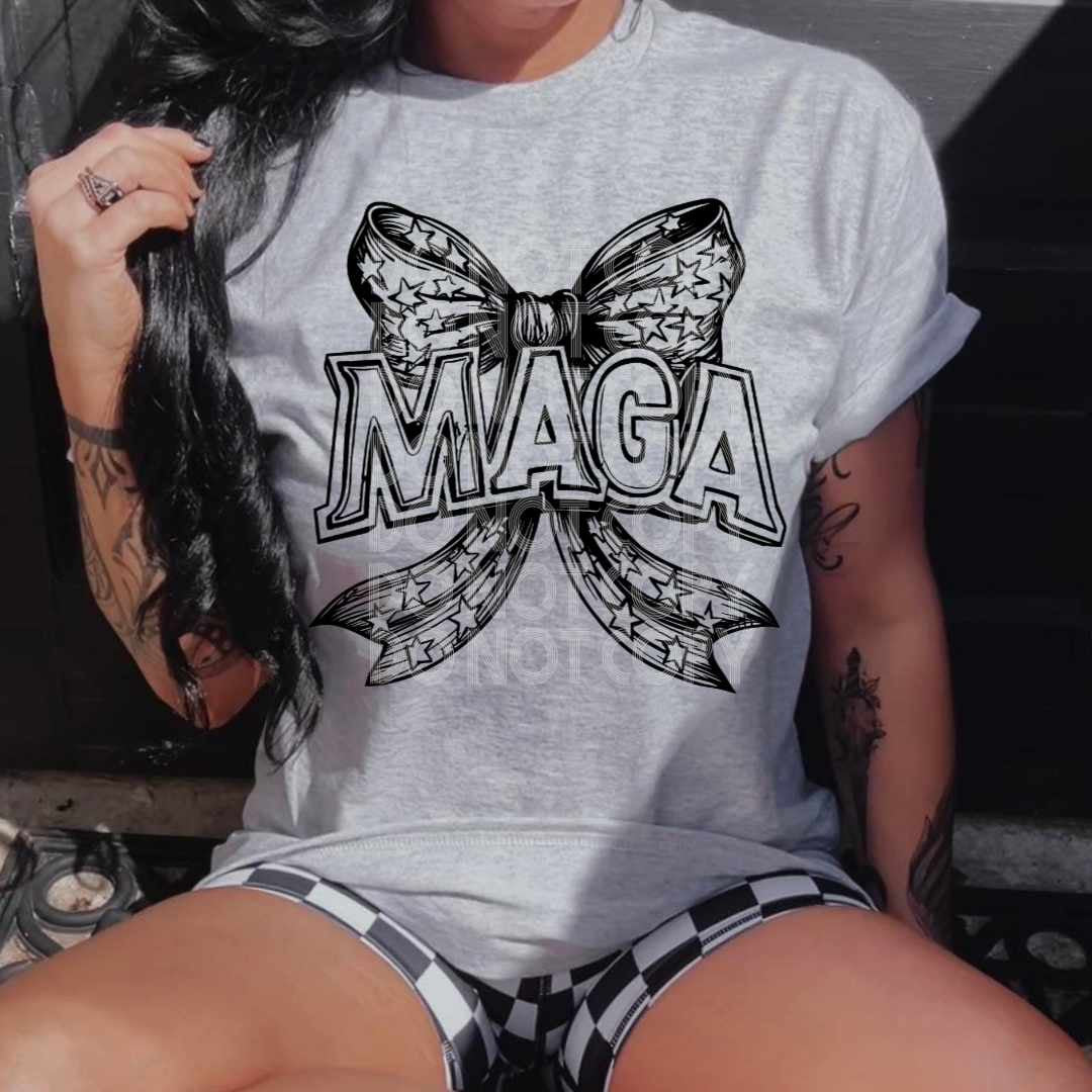 Maga bow BLACK (renewed) 32379 DTF transfer