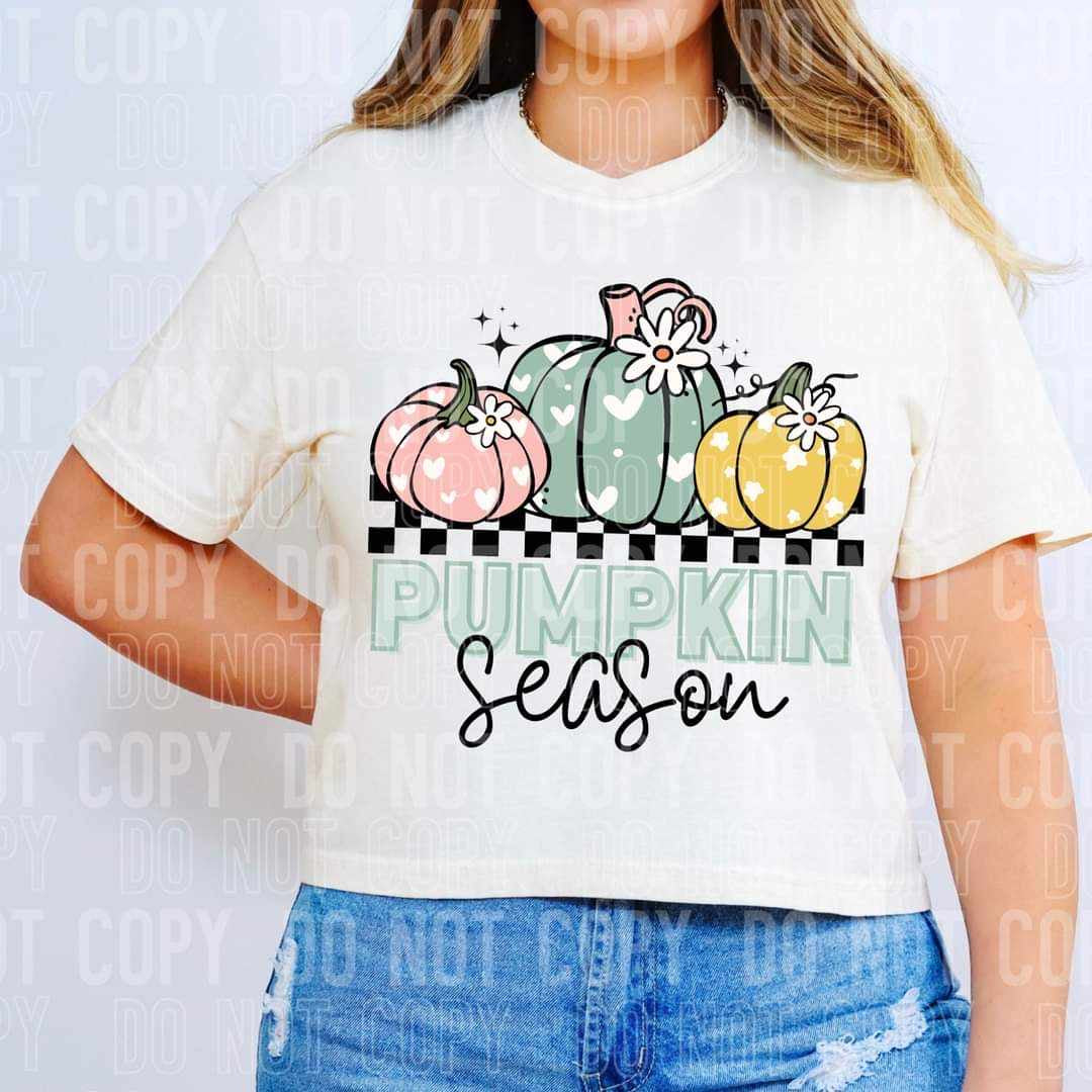 Pumpkin season pastel pumpkins (SBB) 44992 DTF transfer