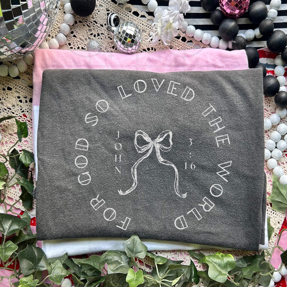 For god so loved the world white (HW) DTF TRANSFER