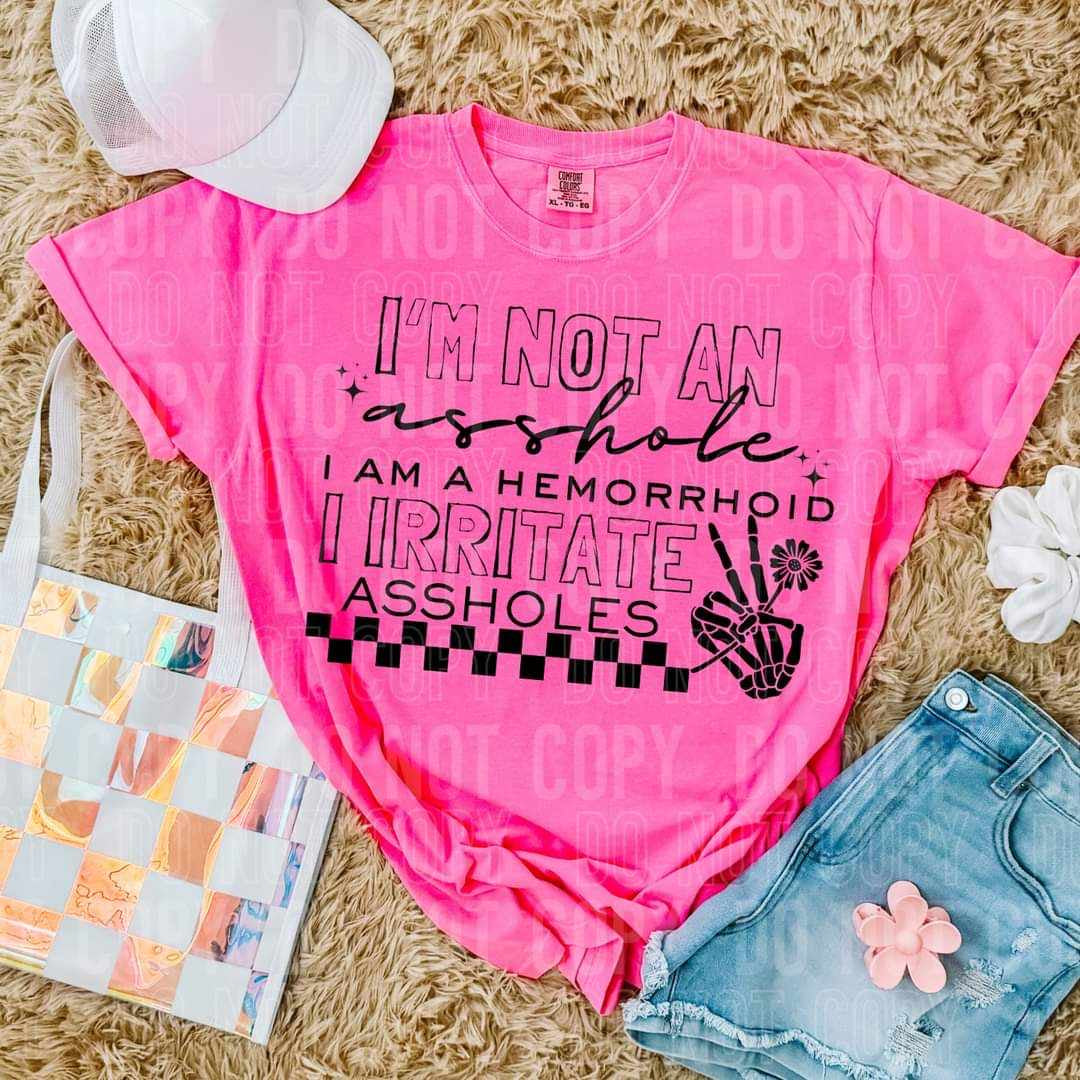 I’m an asshole I’m a hemorrhoid (SBB) 44988 DTF transfer
