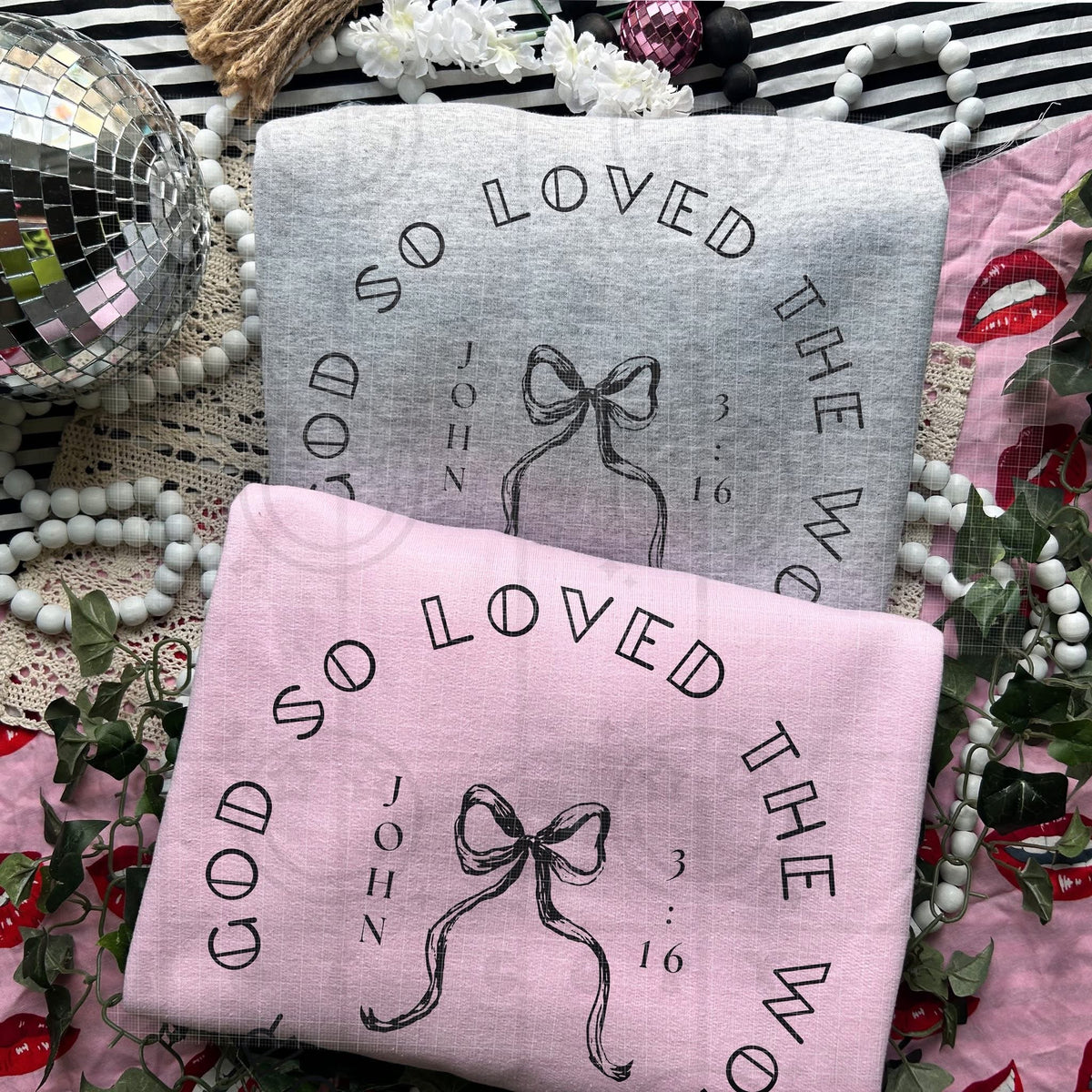 For god so loved the world black (HW) DTF TRANSFER