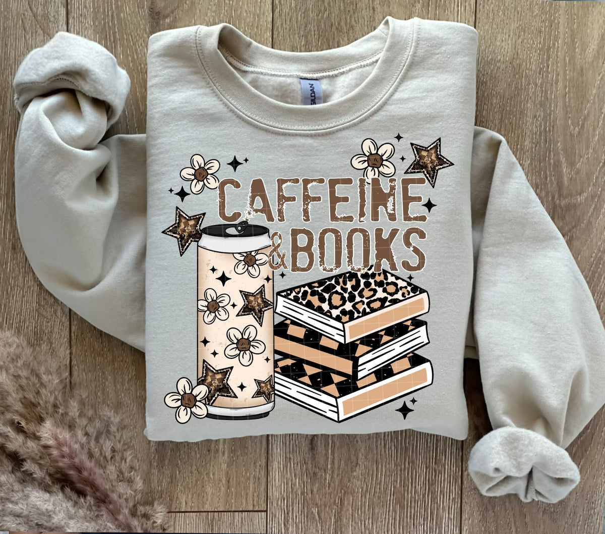 Caffeine & Books (Linda) DTF Transfer