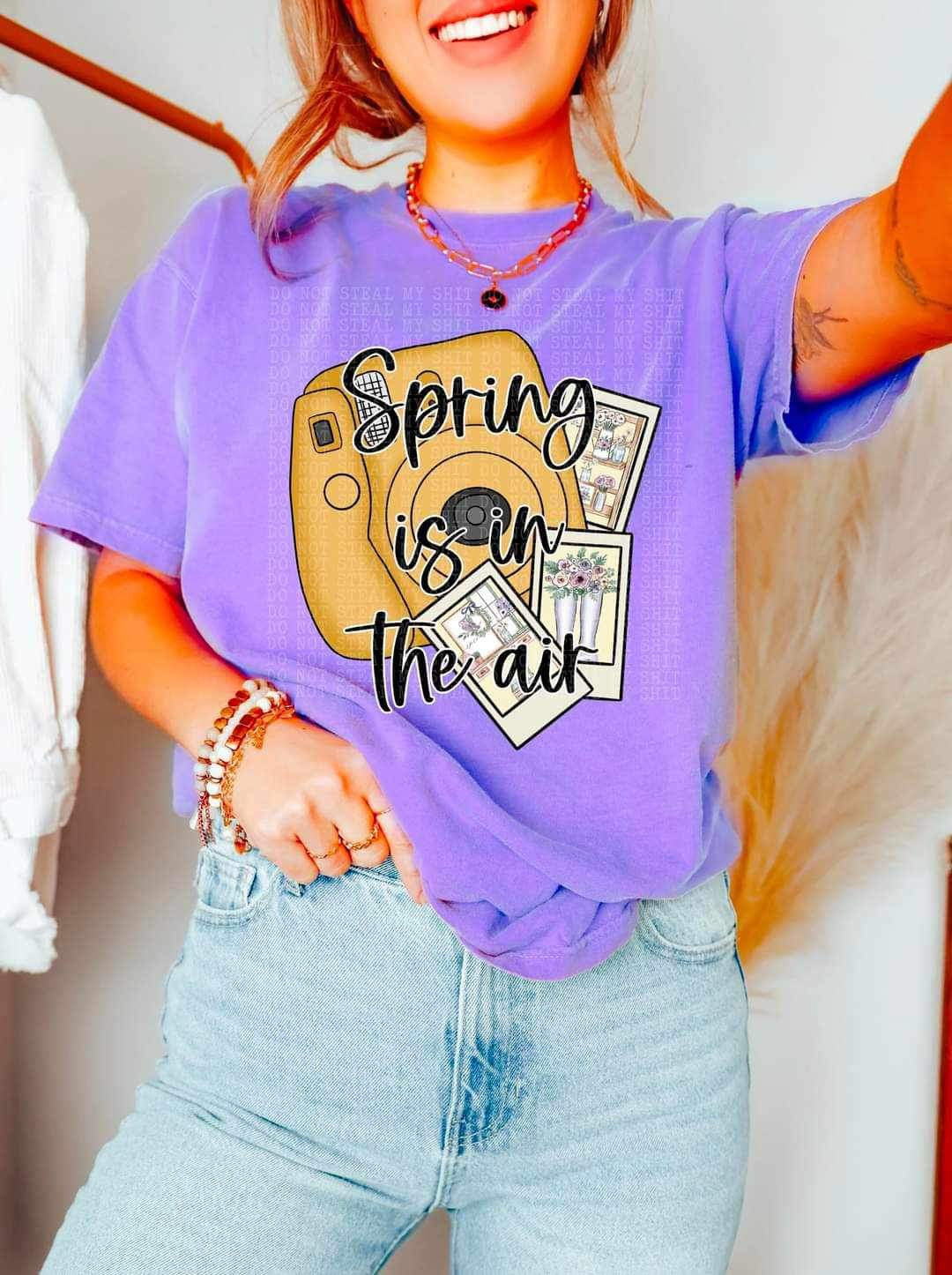Spring is in the air camera (DDD) 23196 DTF transfer