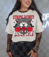 Strong Women social club  Lyttle 56293 DTF transfer