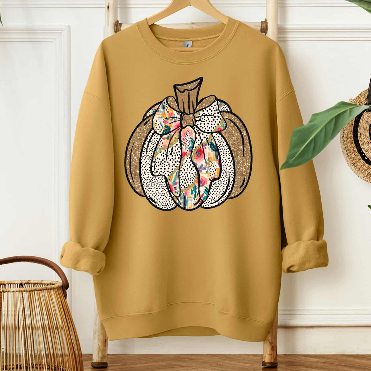 Pumpkin with bow (SDD) DTF transfer