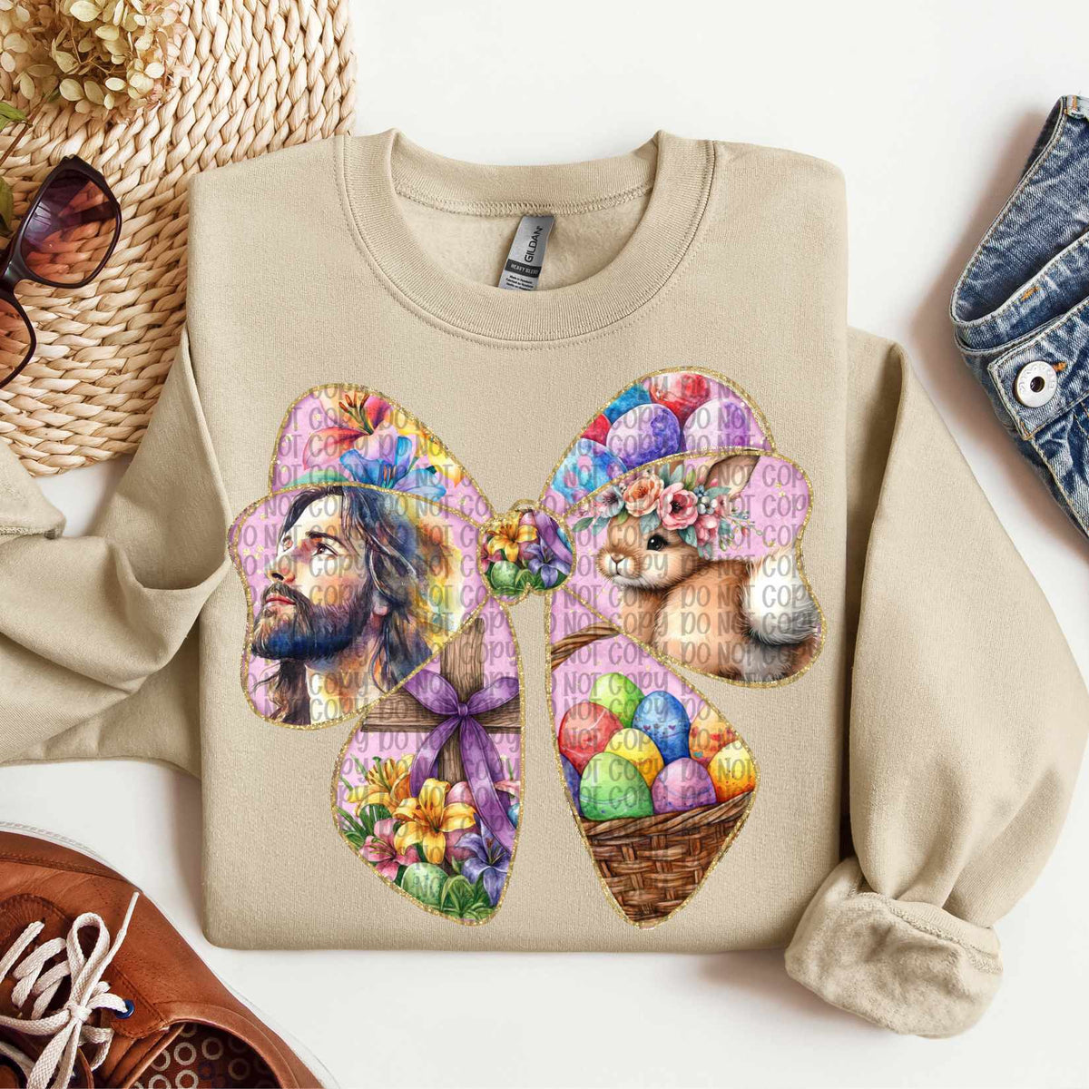 Christian Easter bow (VP) 80882 DTF transfer