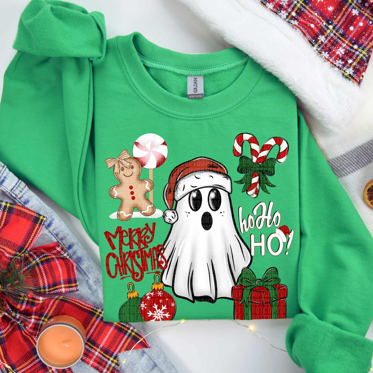 Merry Christmas Ghost ho ho ho SDD DTF transfer