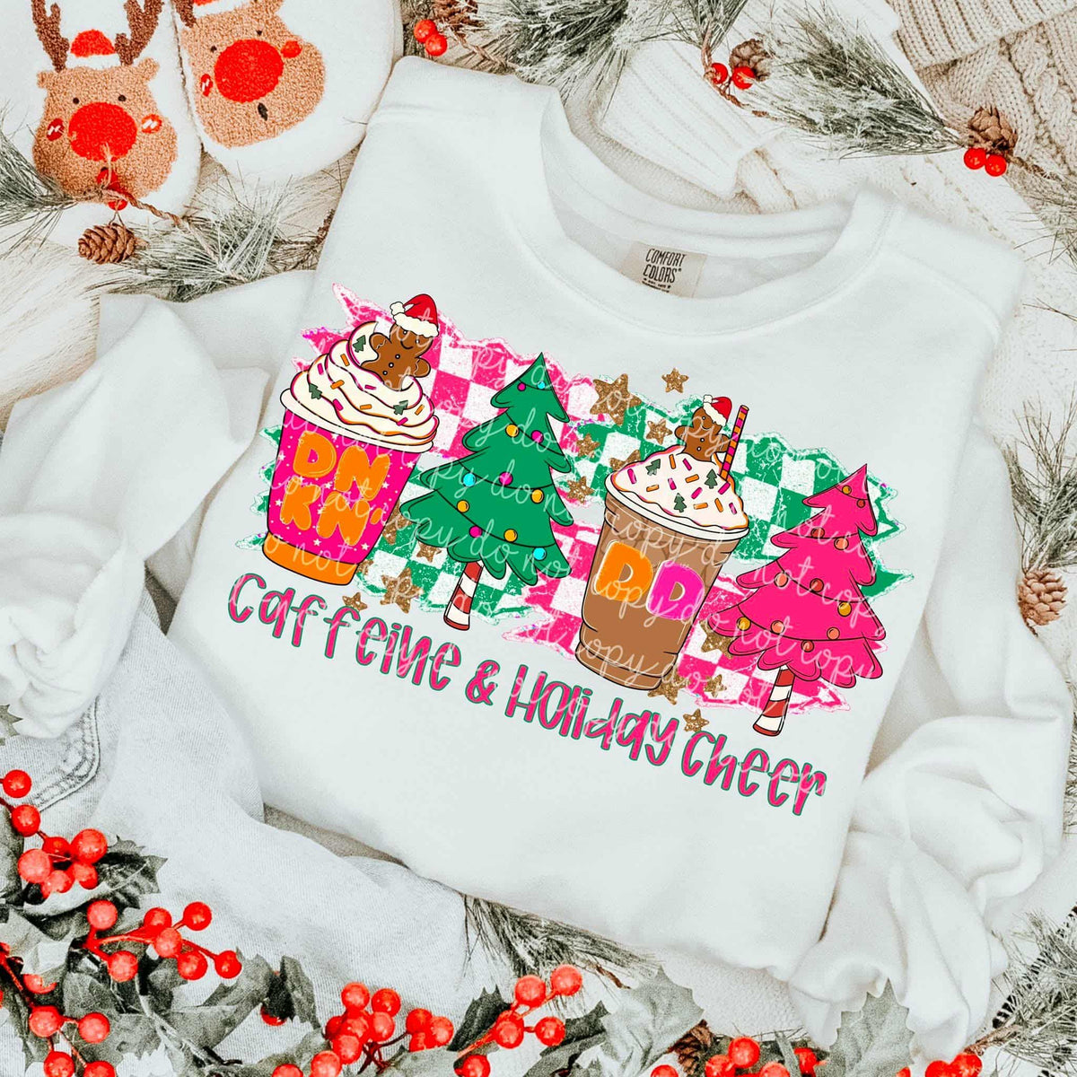 Christmas Coffees MMD DTF transfer