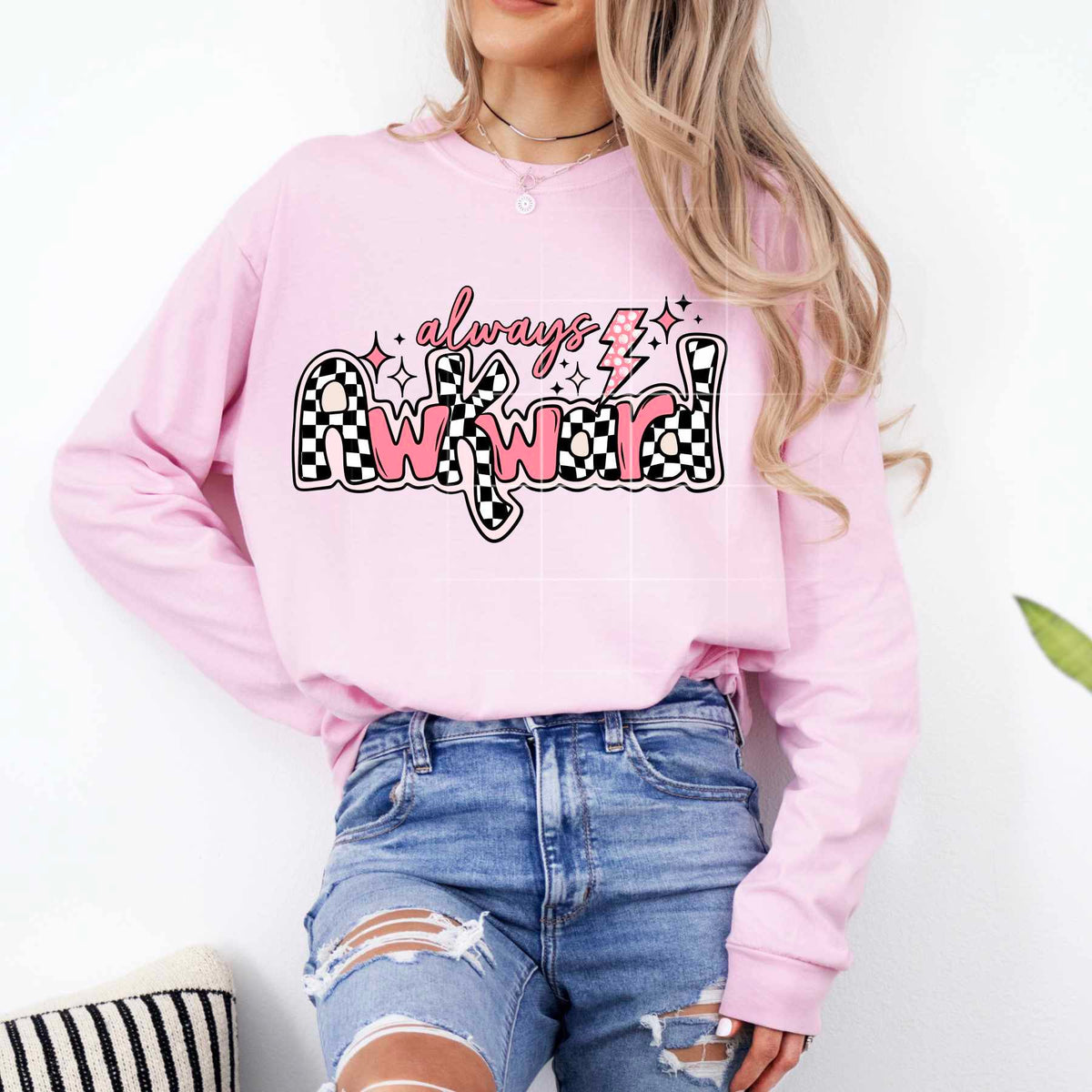 Always awkward pink (CSC) 80892 DTF transfer