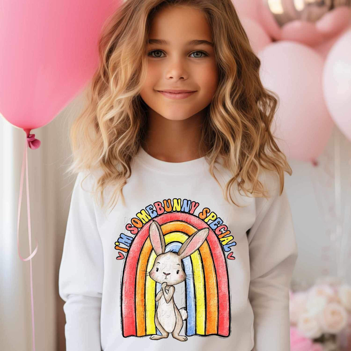 Im some bunny special rainbow 23271 DTF transfer