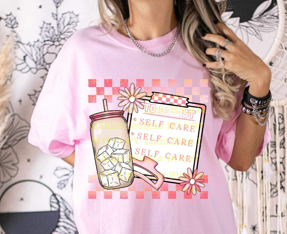 To do list clipboard and coffee 23257 DTF transfer