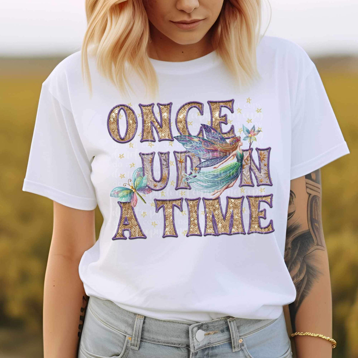 Once upon a time fairy 23254 DTF transfer