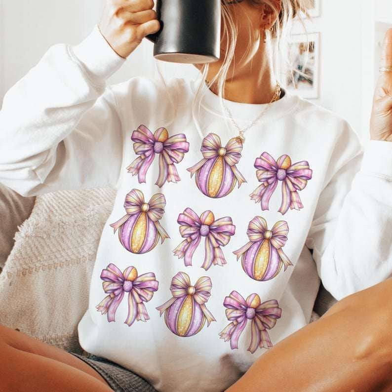 Coquette Easter egg collage 80947 DTF transfer