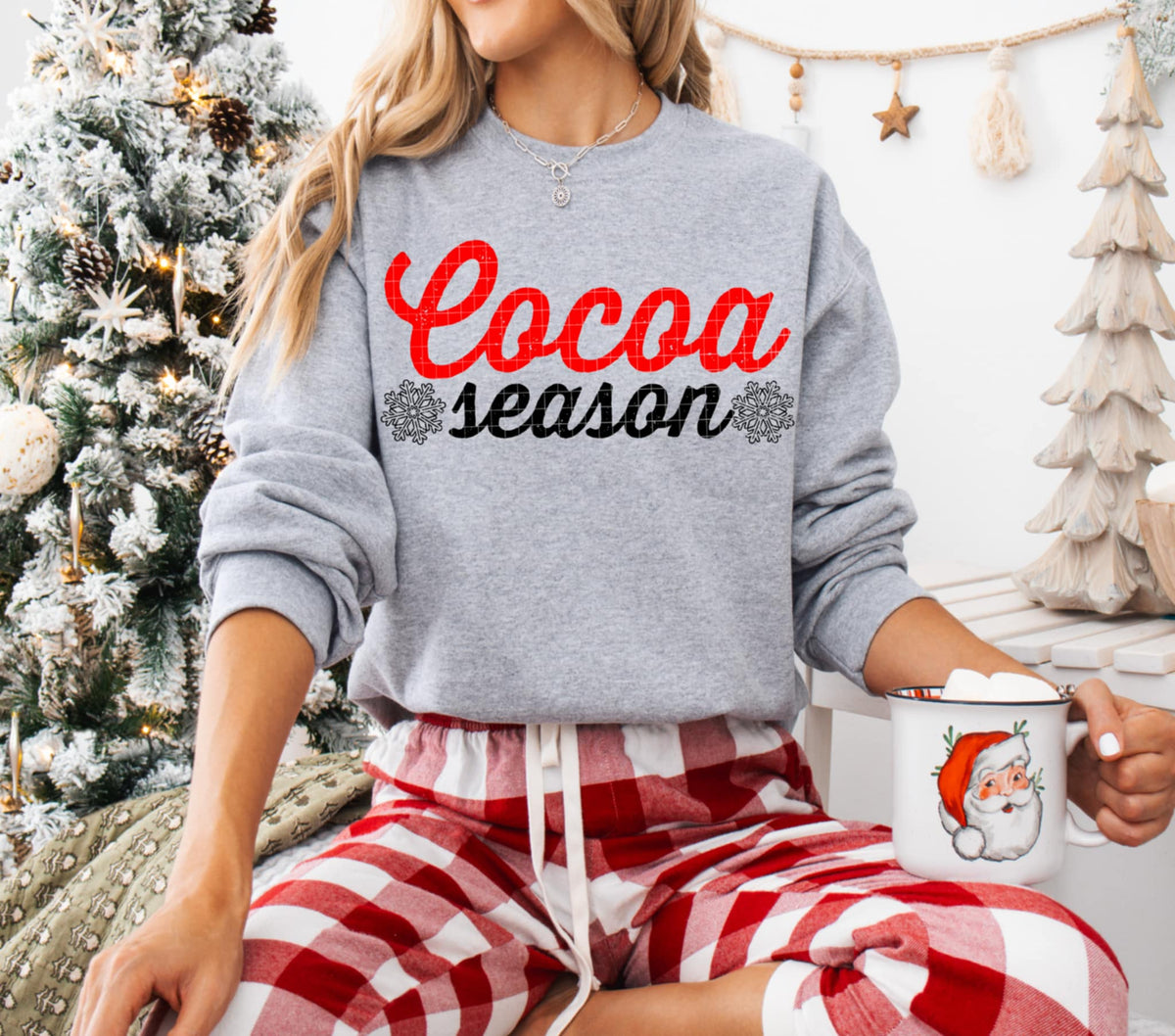 Cocoa Season red and black (Linda) DTF transfer