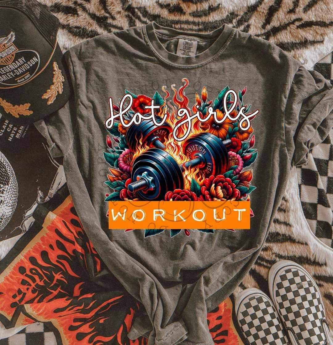 Hot girls workout (LYTTLE) 23322 DTF transfer