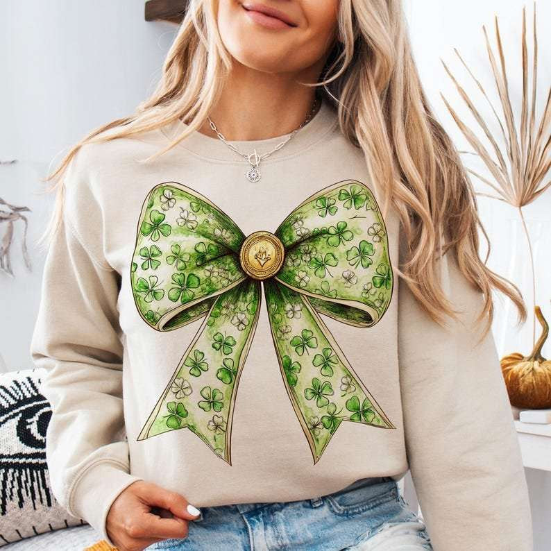 Clover filled bow 80936 DTF transfer