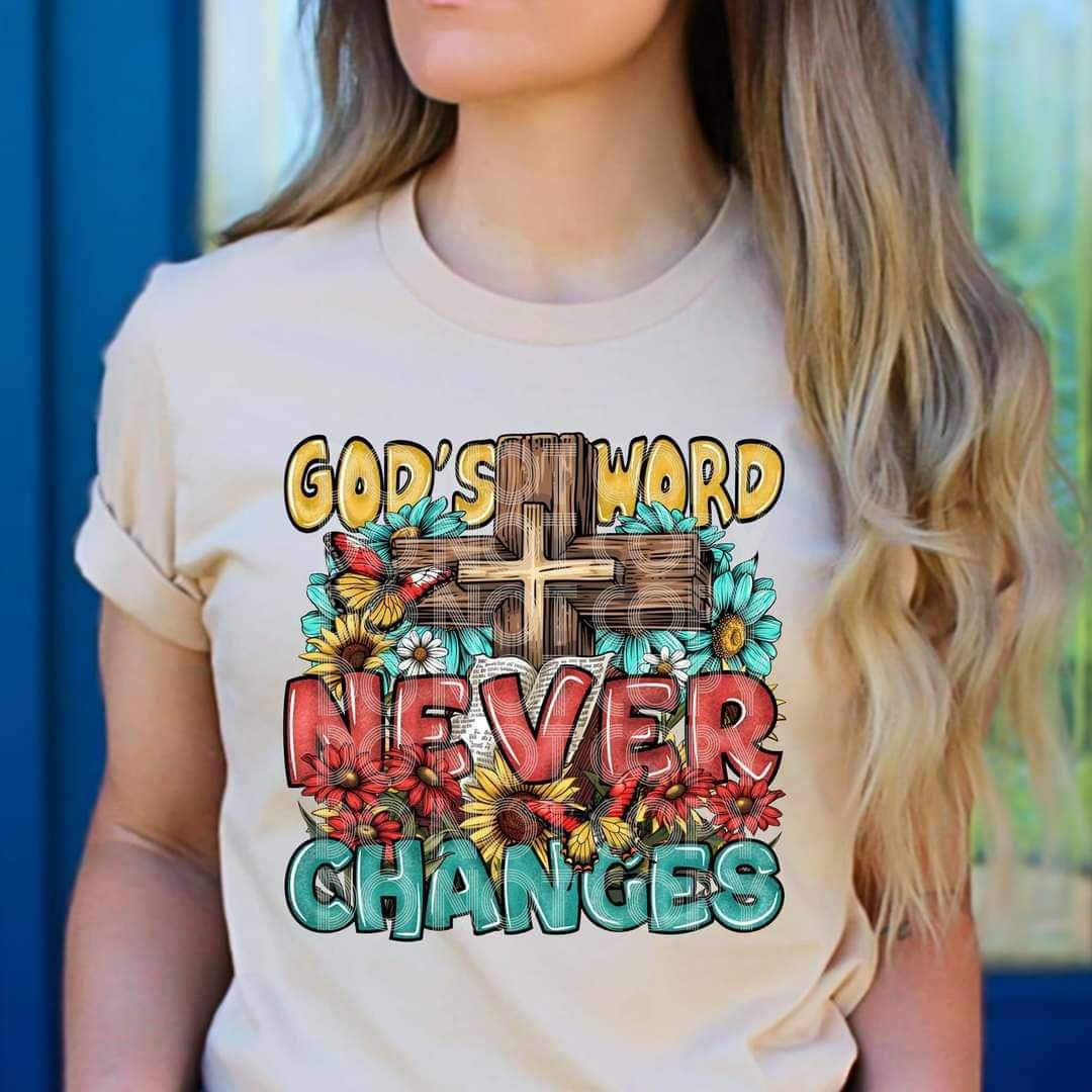 Gods word never changes (renewed) 23331 DTF transfer