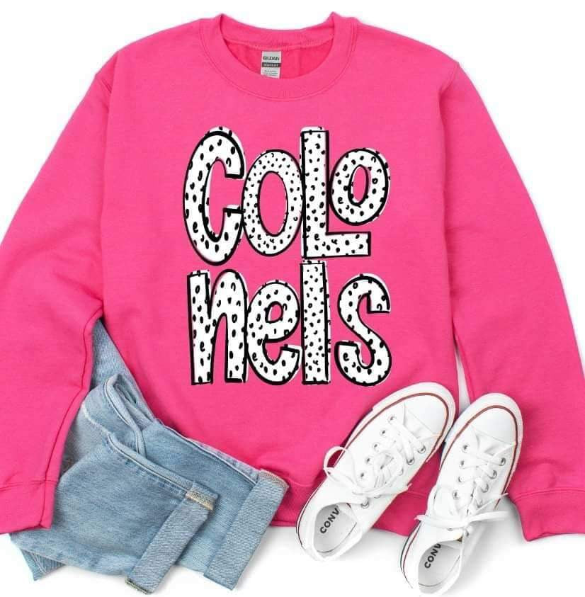 Colonels dotted font 23370 DTF transfer