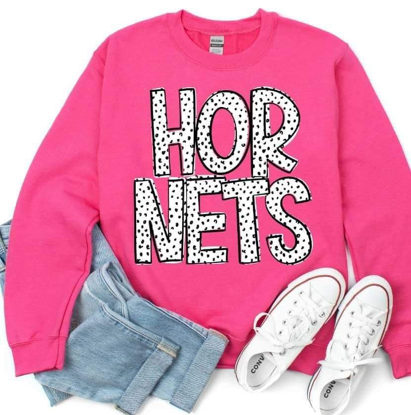 Hornets dotted font 23368 DTF transfer